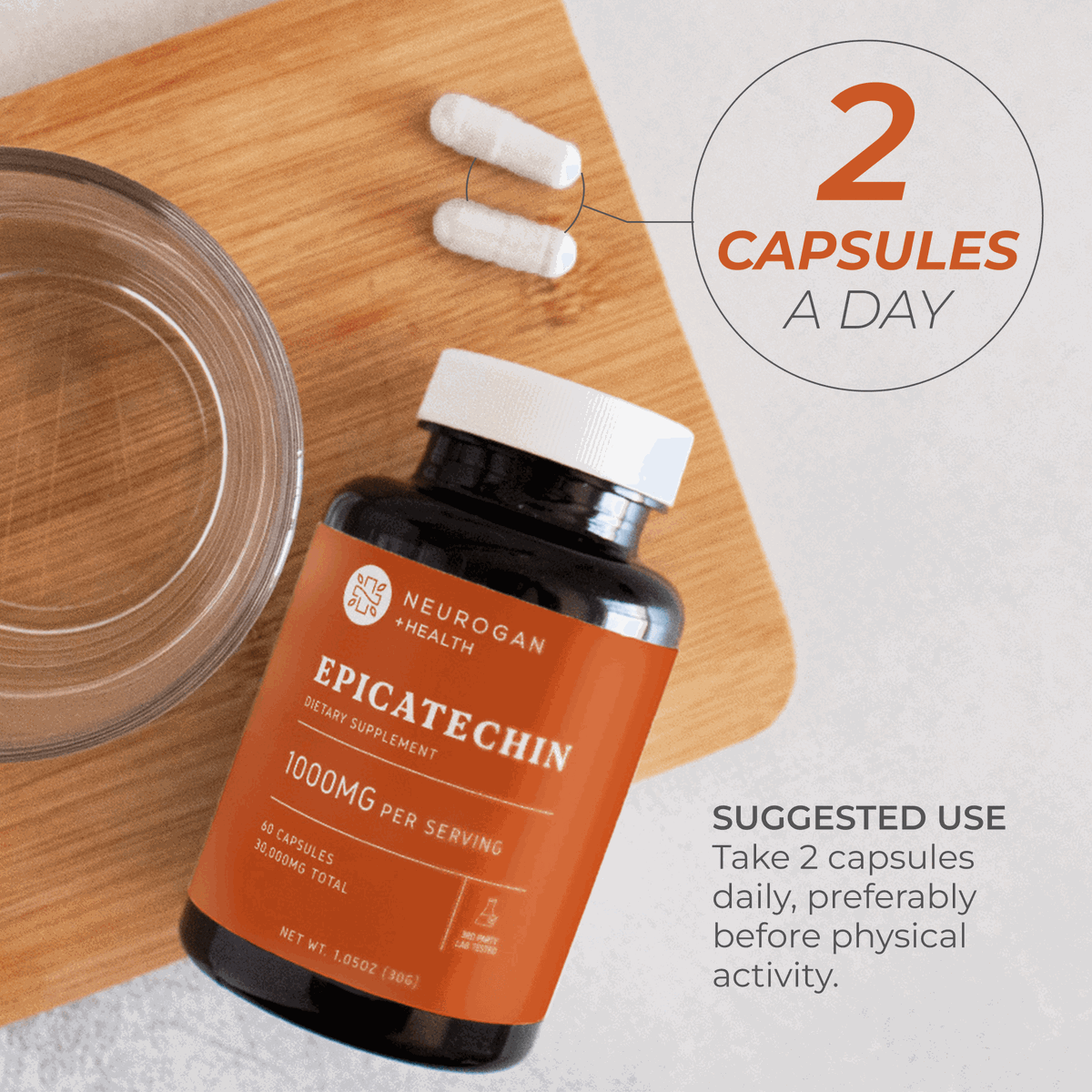Epicatechin Supplement Daily Performance Nutrition Support Capsules