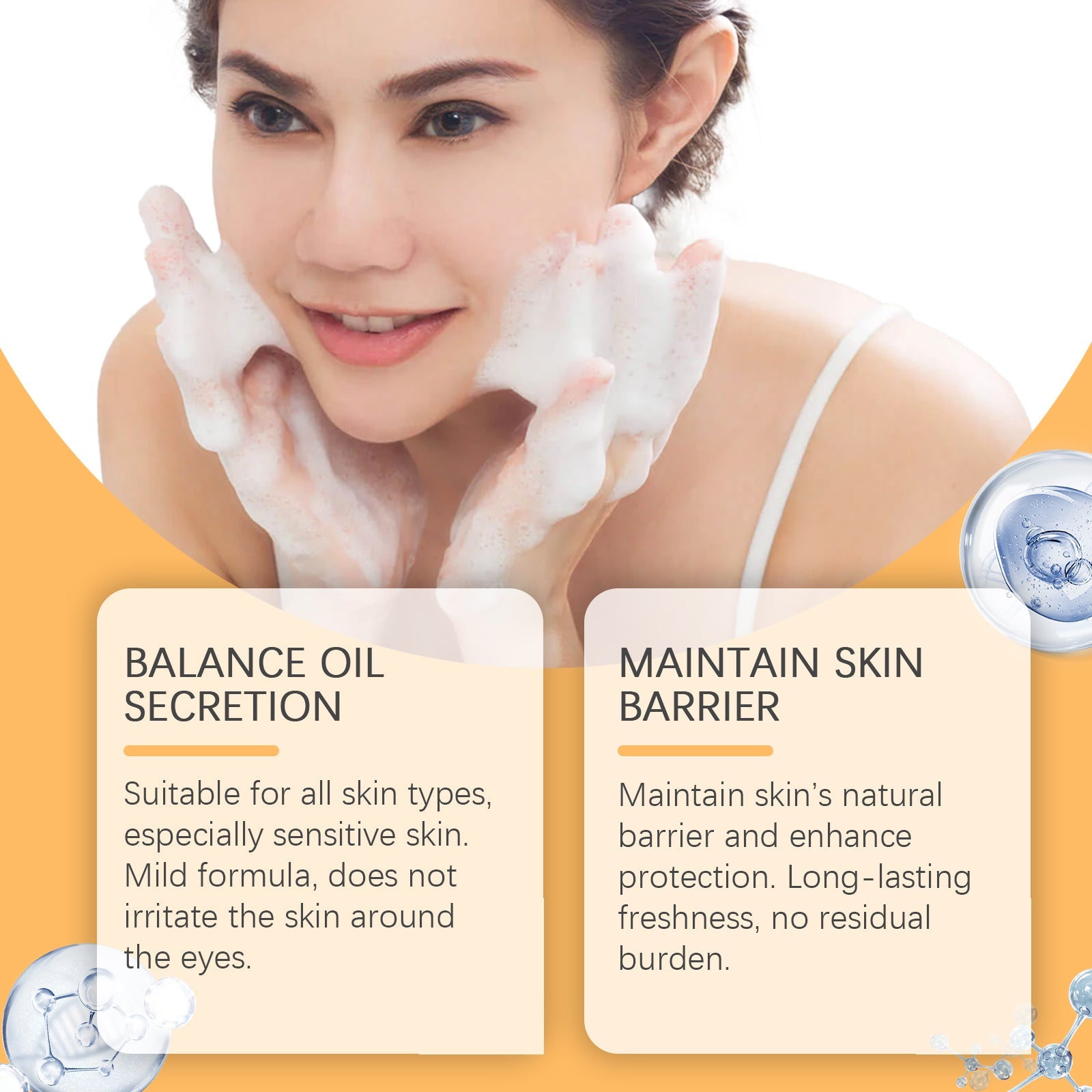 Balanced Oil Cleanser Refreshing Gentle Facial Cleansing Formula