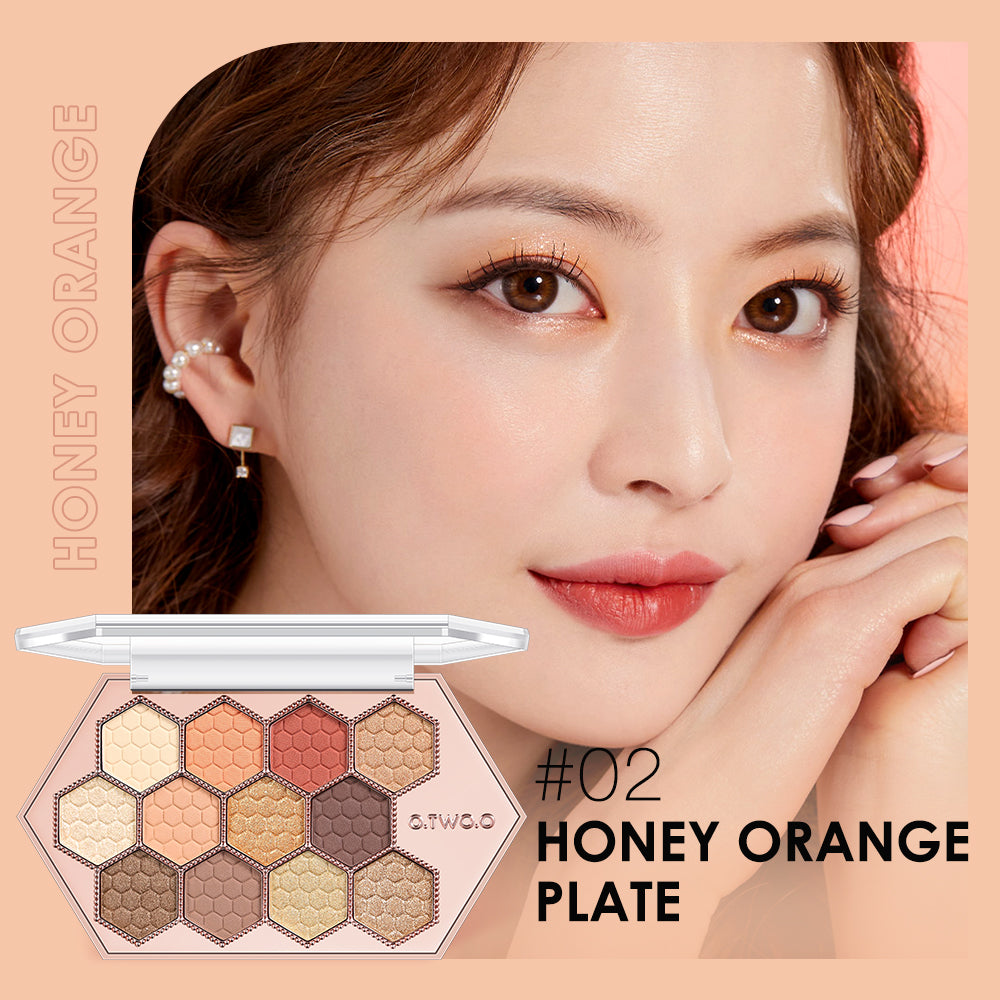 Honeycomb 12-Color Earth Tone Eyeshadow Highlight Palette