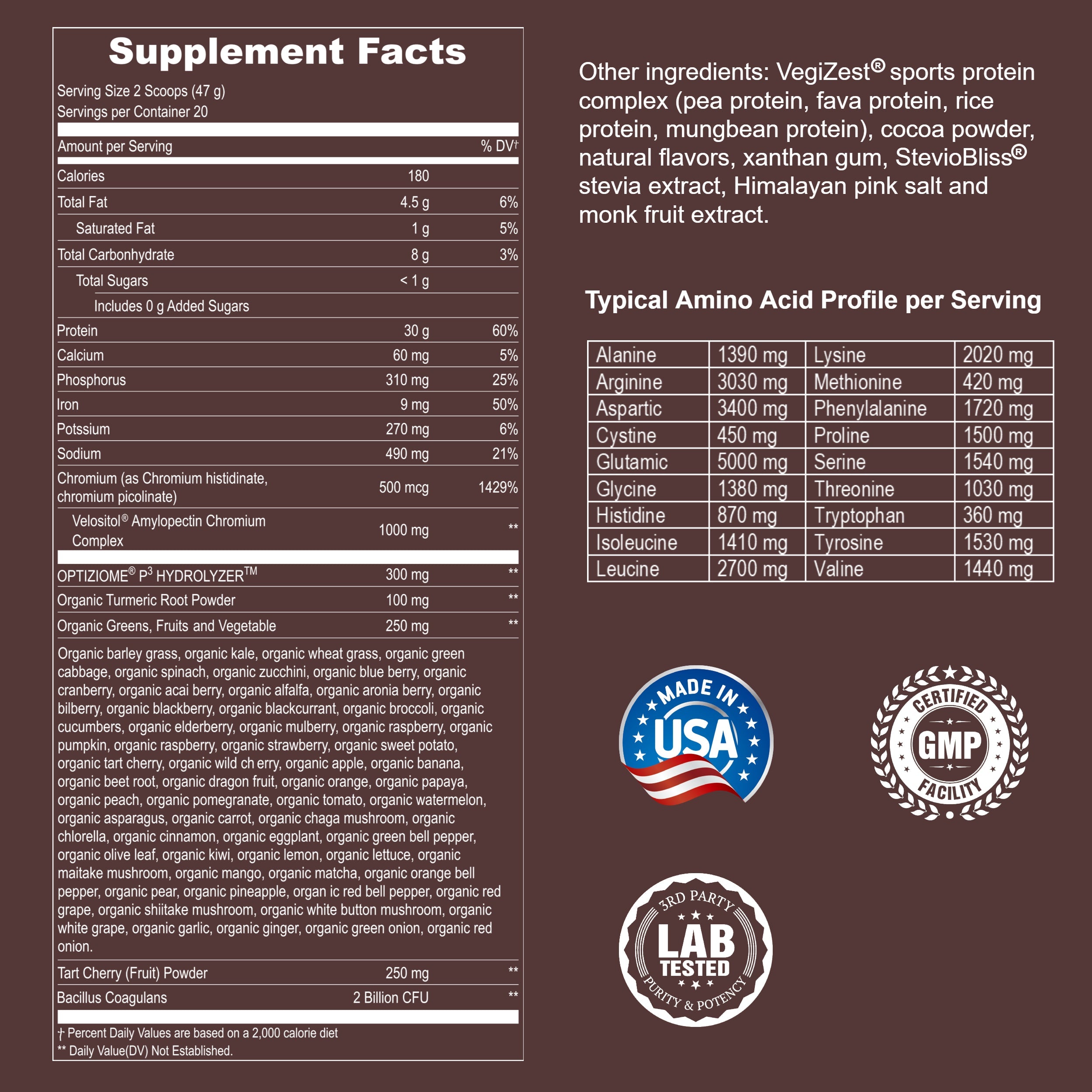 Plant Based Sport Protein Powder for Active Nutrition