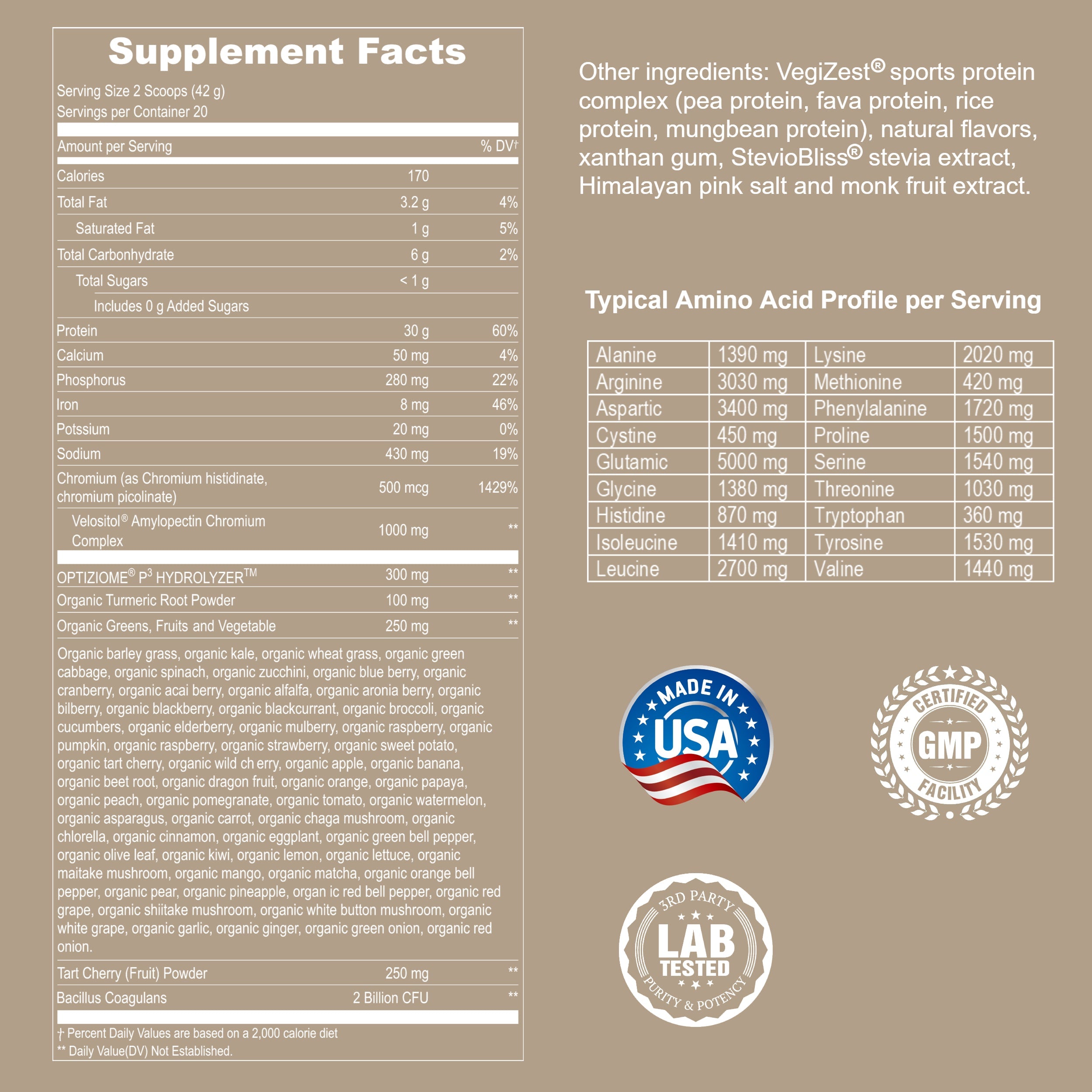 Plant Based Sport Protein Powder for Active Nutrition