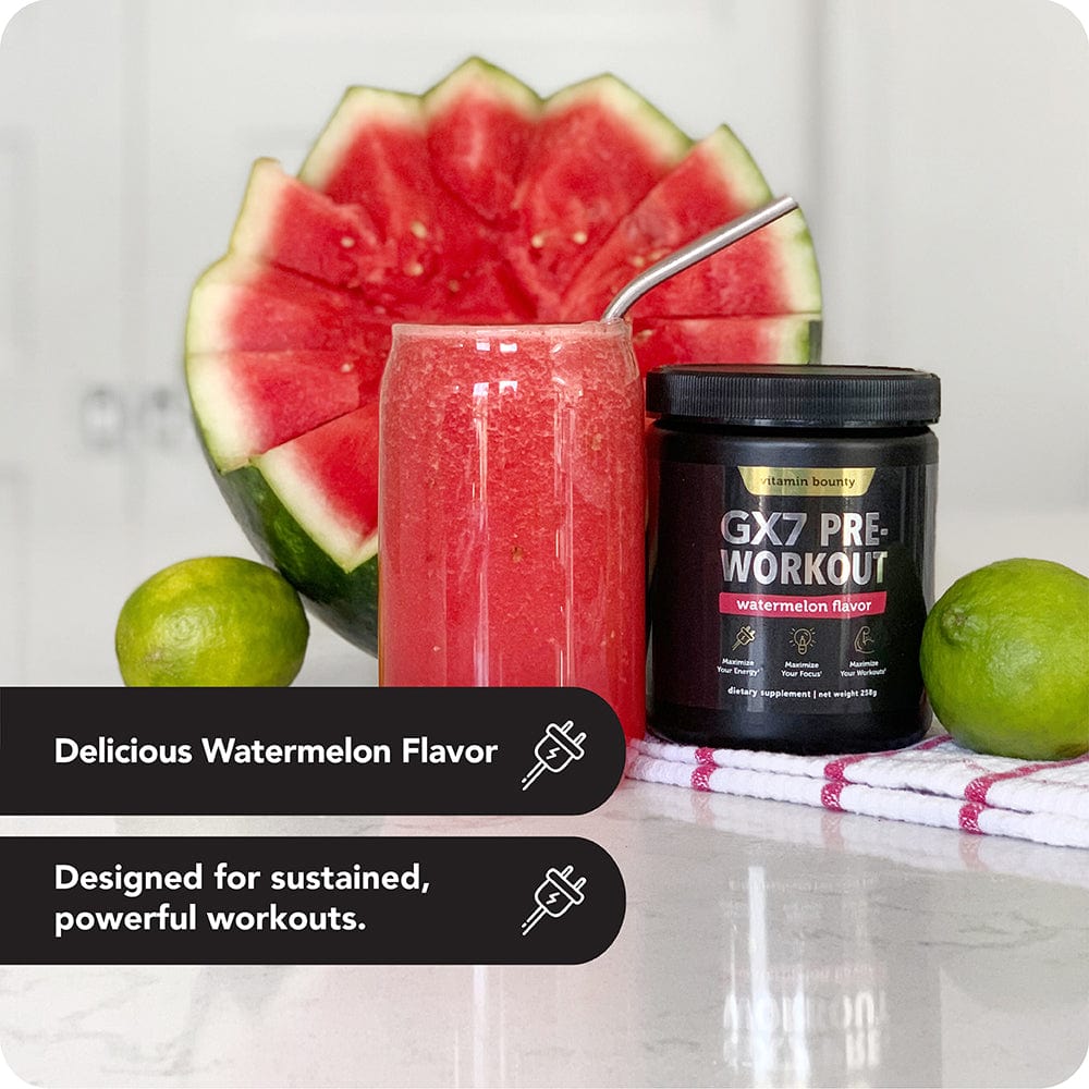 GX7 Watermelon Pre-Workout Energy Performance Formula Powder