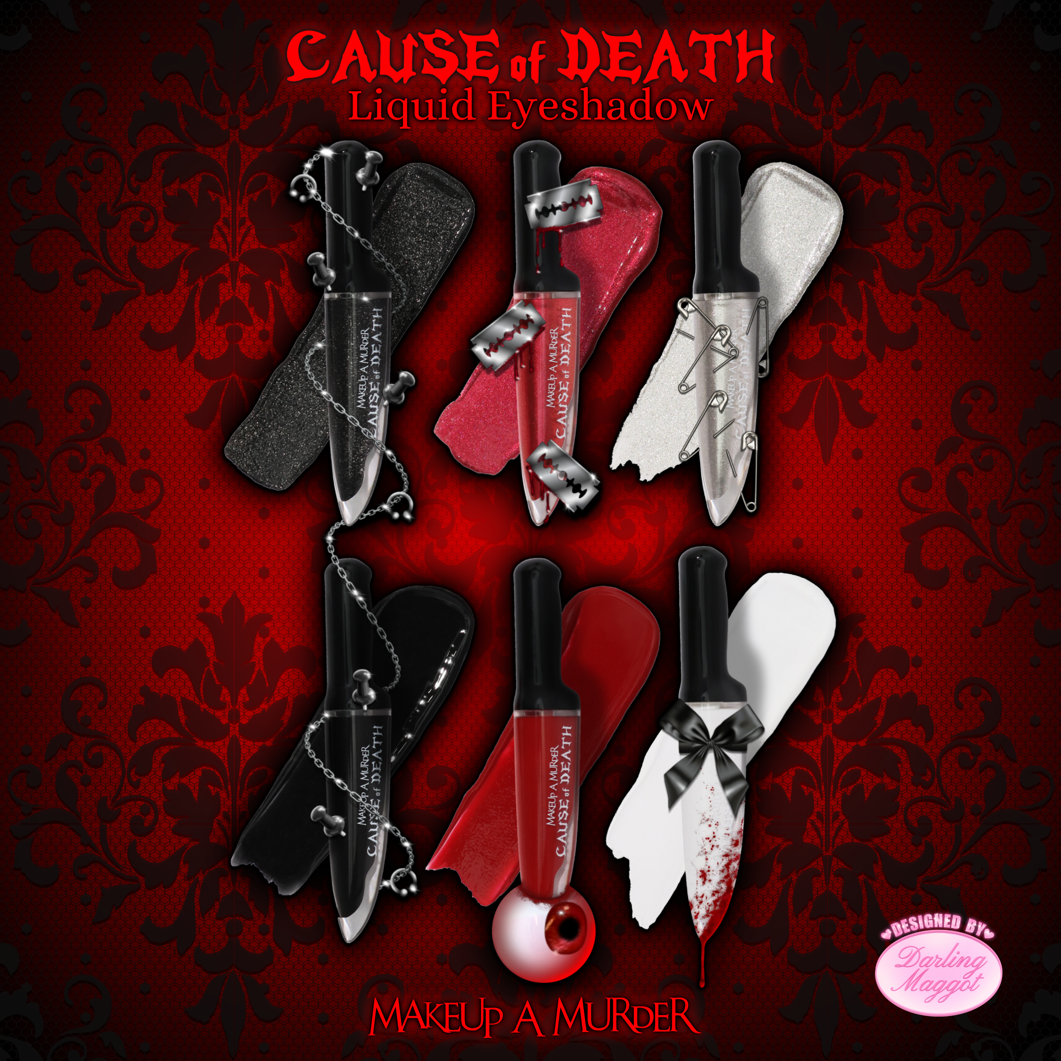 Cause of Death Liquid Eyeshadow Single Color Makeup