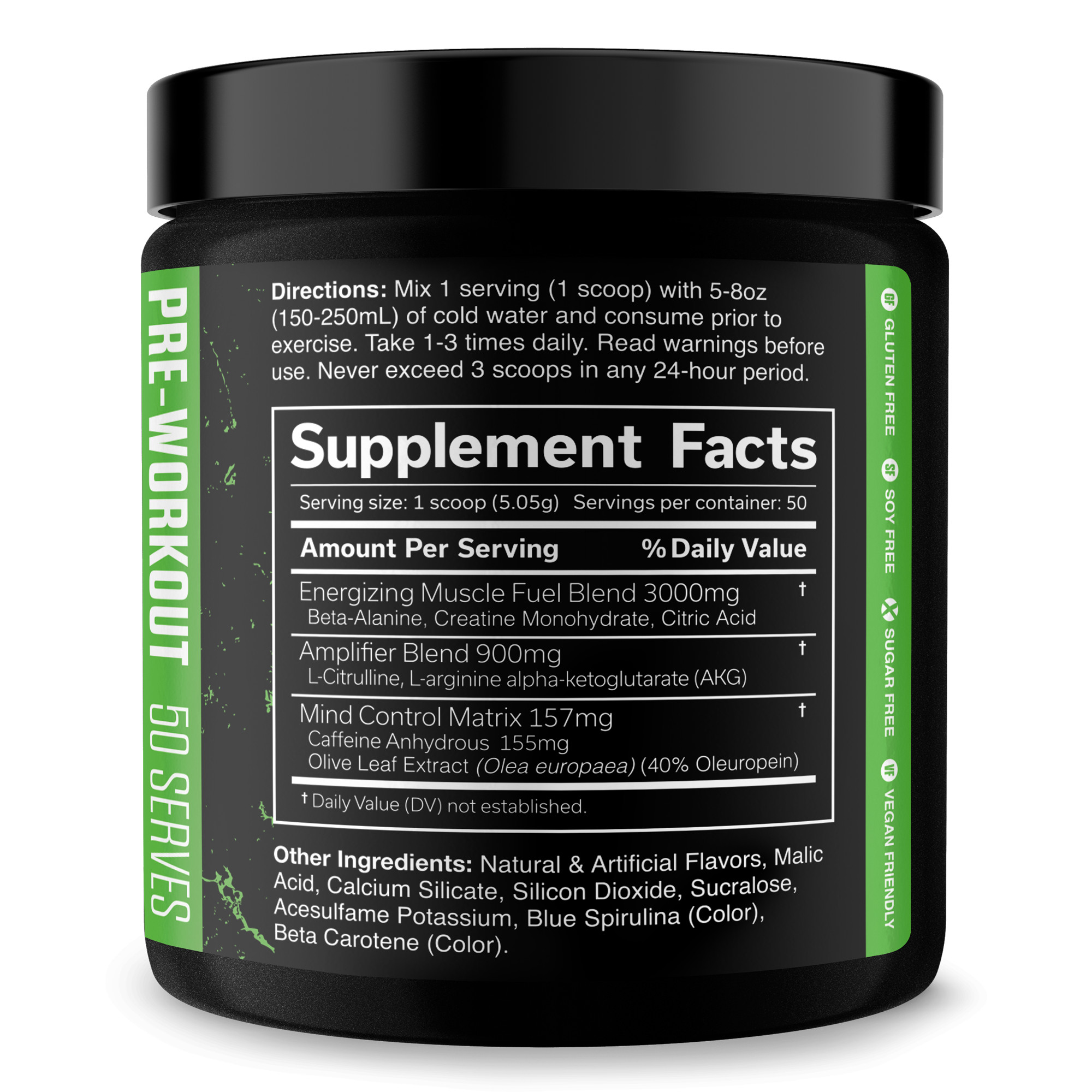 Pre-Workout Energy Performance Formula Powder