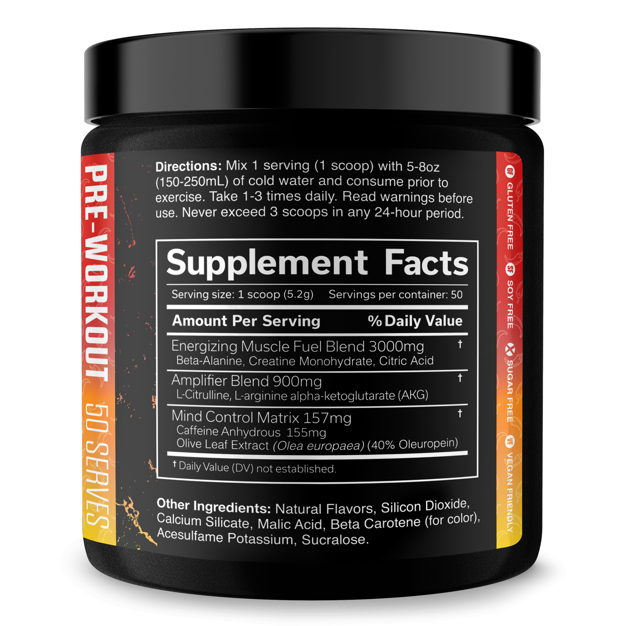 Pre-Workout Energy Performance Formula Powder
