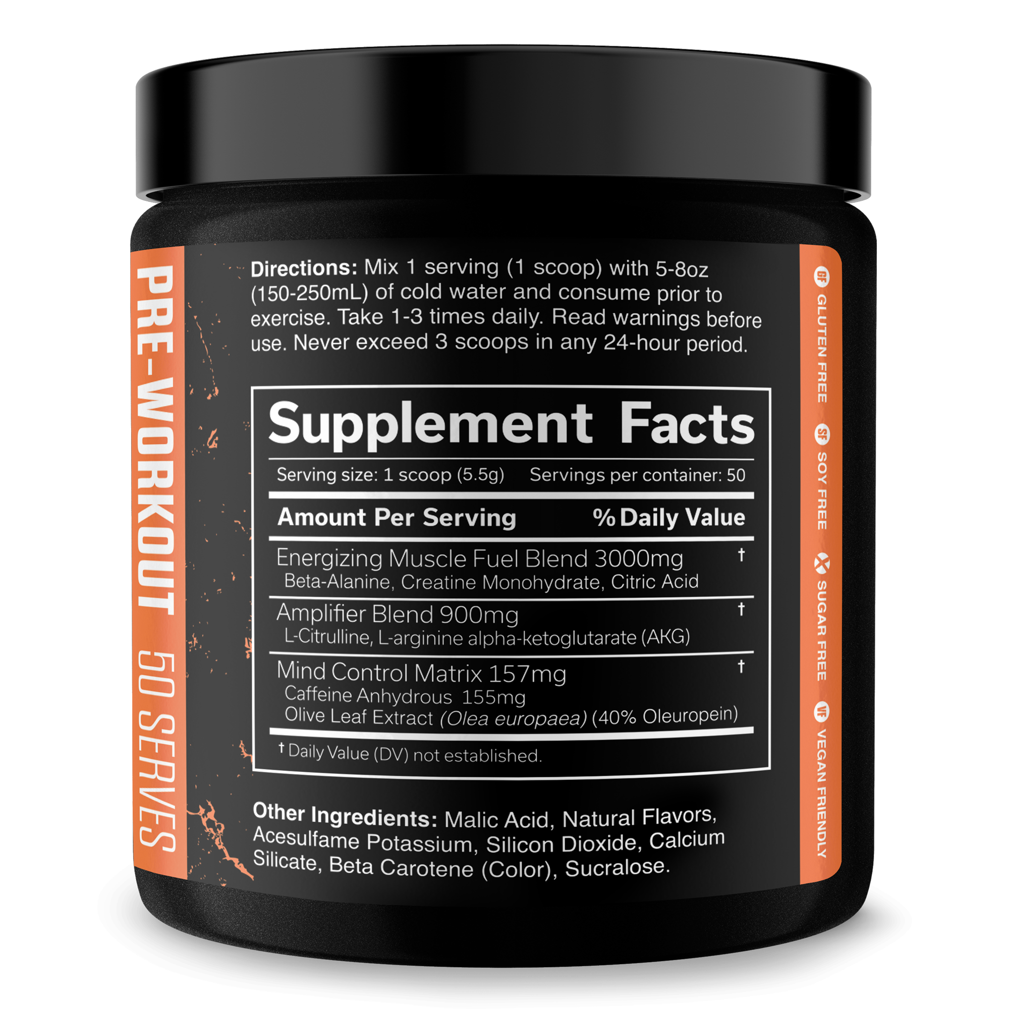 Pre-Workout Energy Performance Formula Powder