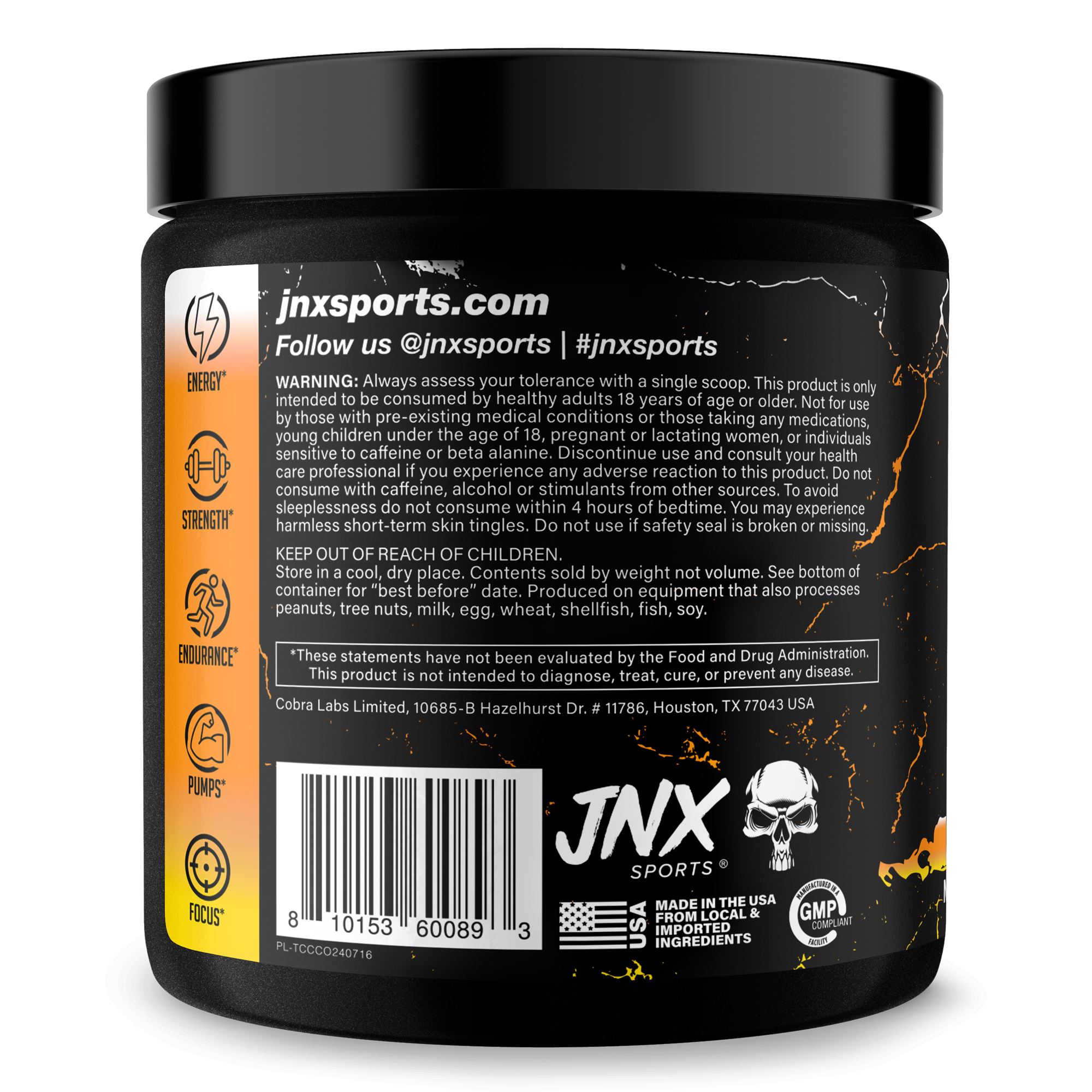 Pre-Workout Energy Performance Formula Powder