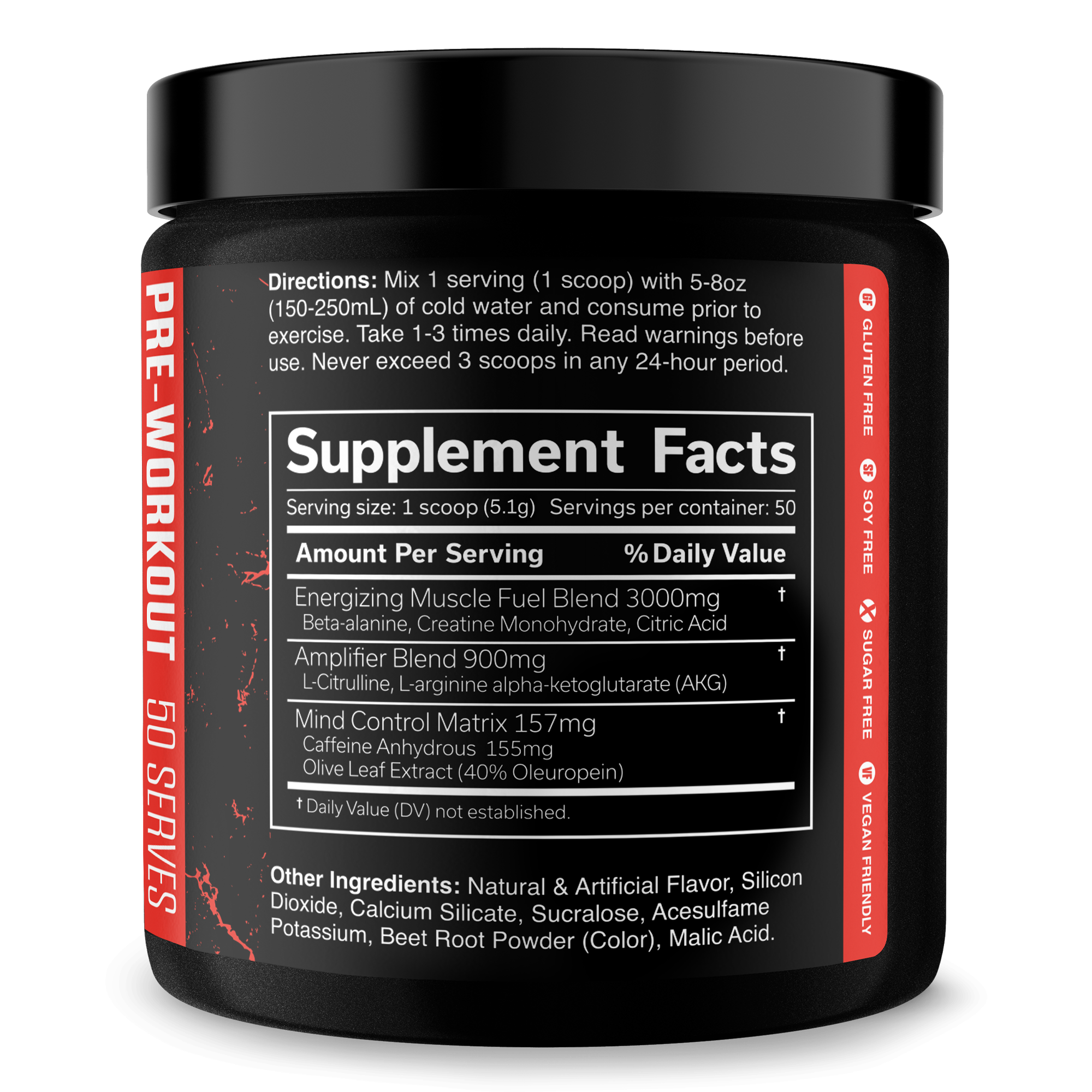 Pre-Workout Energy Performance Formula Powder
