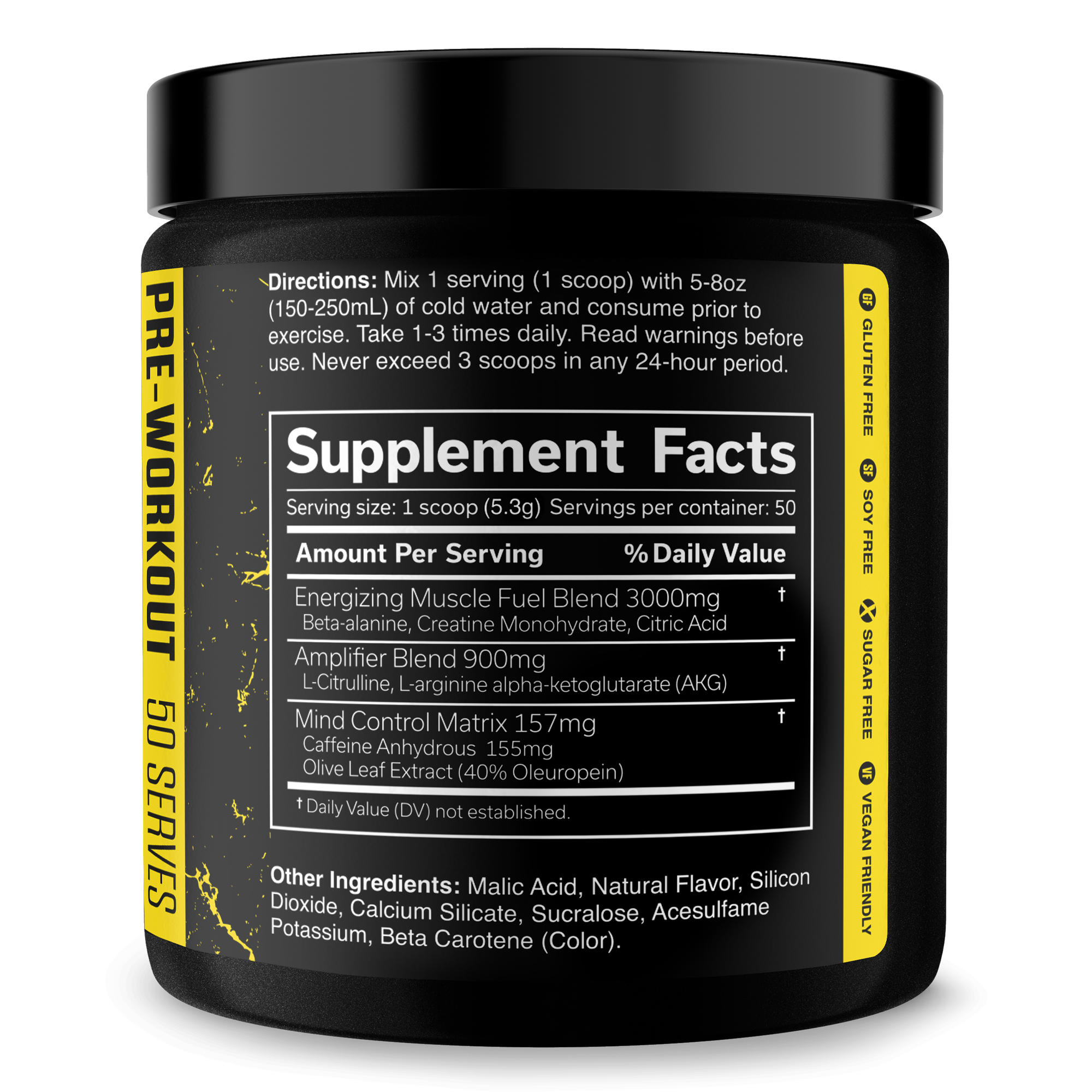 Pre-Workout Energy Performance Formula Powder