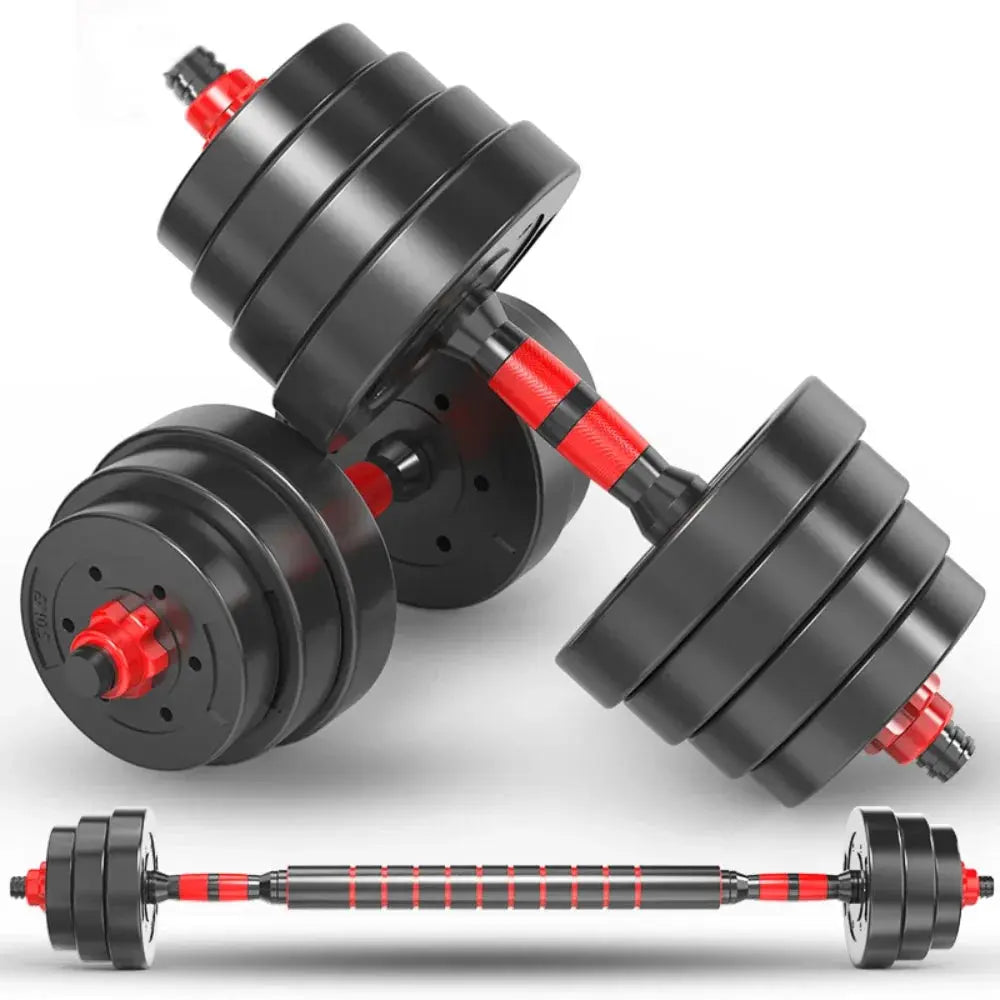 Adjustable Dumbbell Set with Connect Rod Home Gym