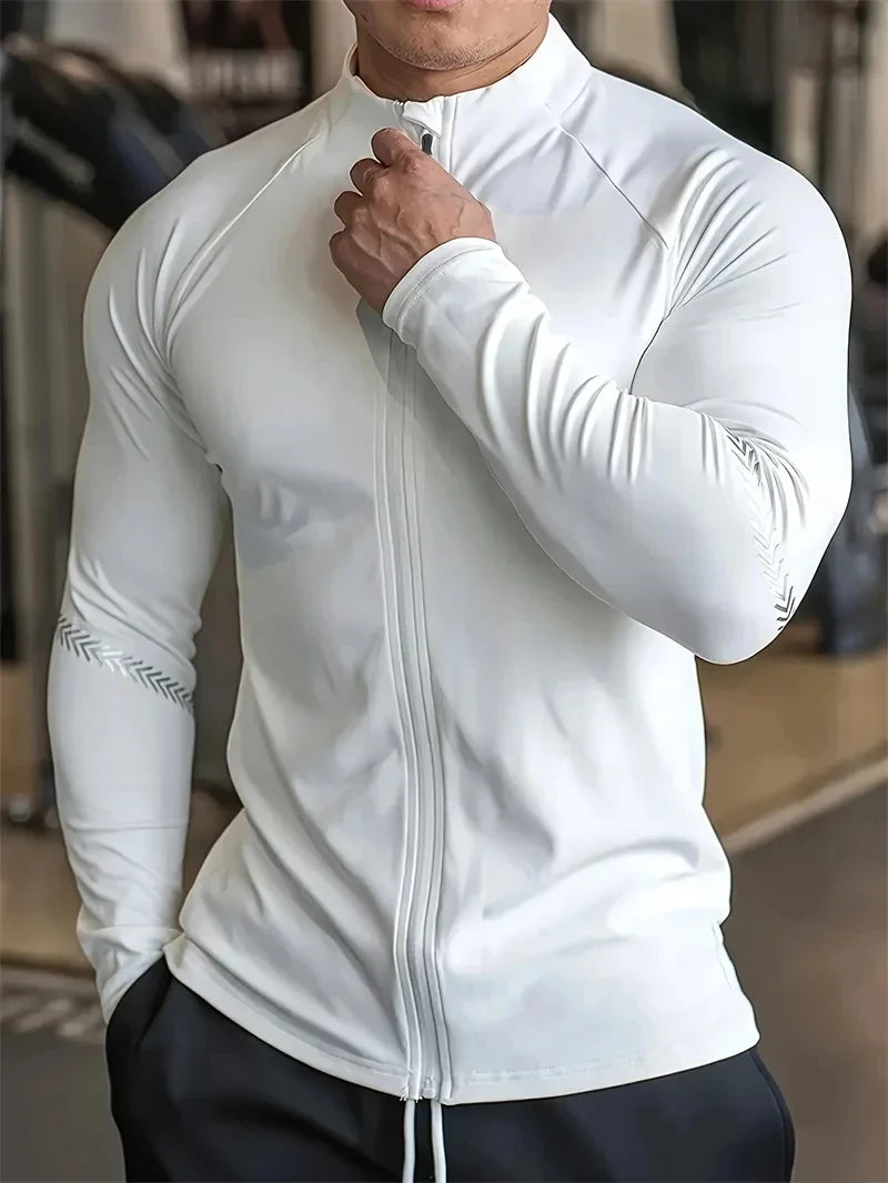 Men's Compression Sports Jacket Quick Dry Fitness Wear