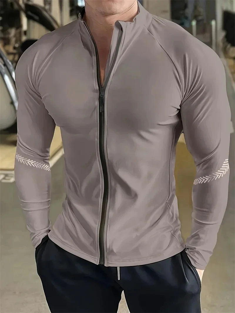 Men's Compression Sports Jacket Quick Dry Fitness Wear