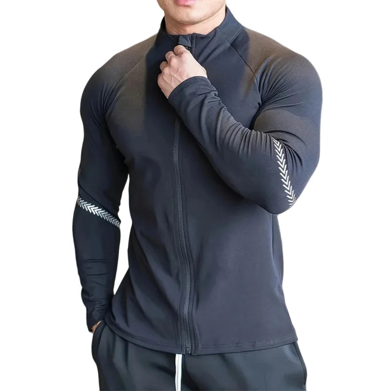 Men's Compression Sports Jacket Quick Dry Fitness Wear