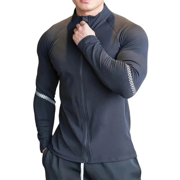 Men's Compression Sports Jacket Quick Dry Fitness Wear