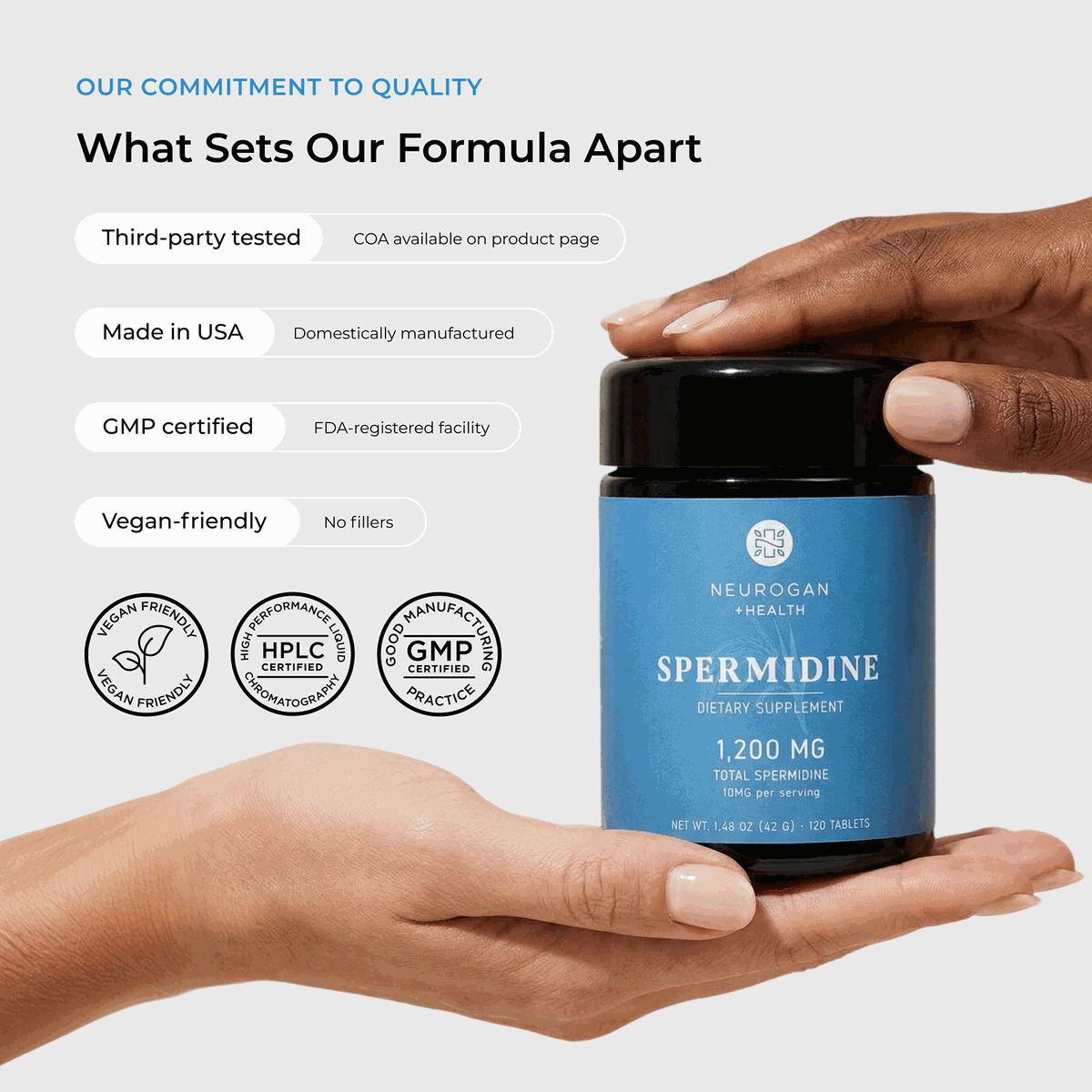 Spermidine Supplement Tablets Daily Healthy Aging Support Formula