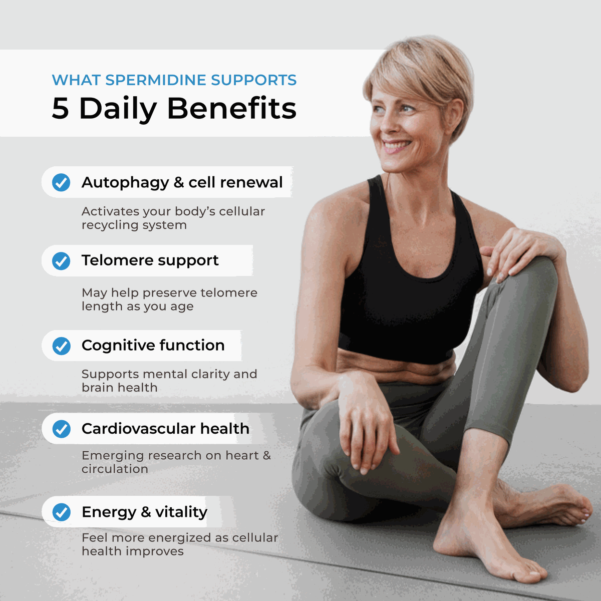 Spermidine Supplement Tablets Daily Healthy Aging Support Formula