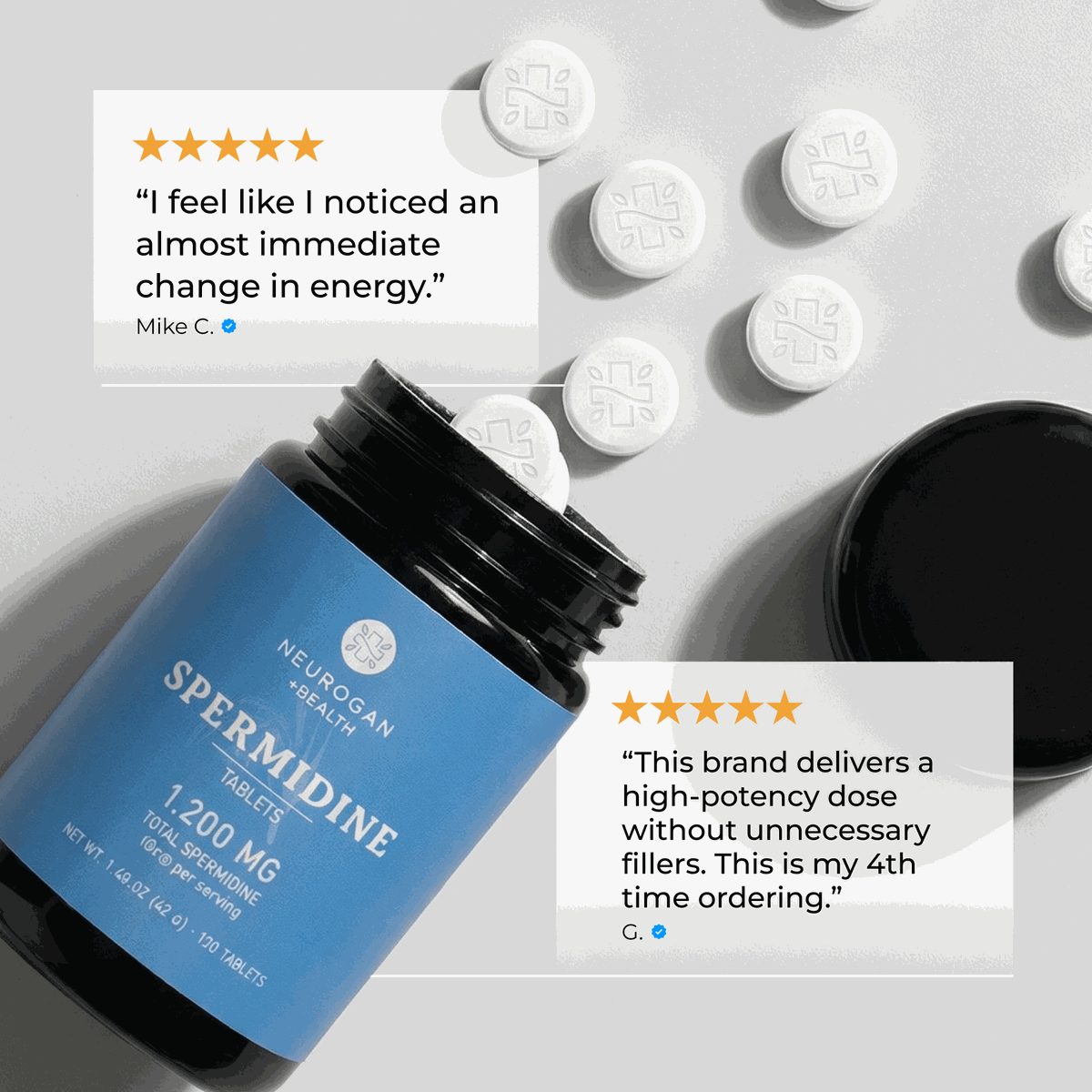 Spermidine Supplement Tablets Daily Healthy Aging Support Formula