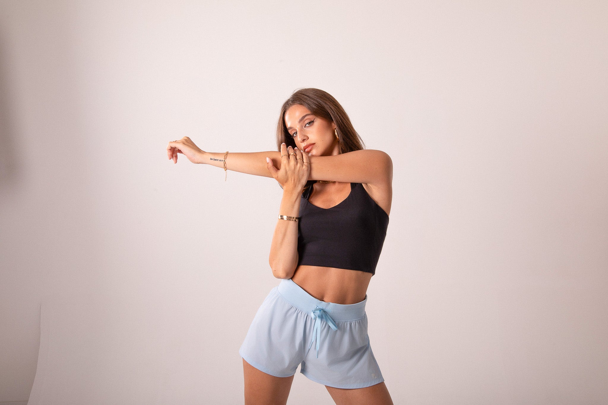 Women's Blue Flyaway Running Shorts Athletic Workout Wear