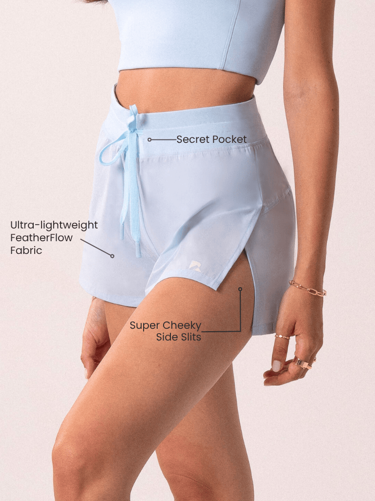 Women's Blue Flyaway Running Shorts Athletic Workout Wear