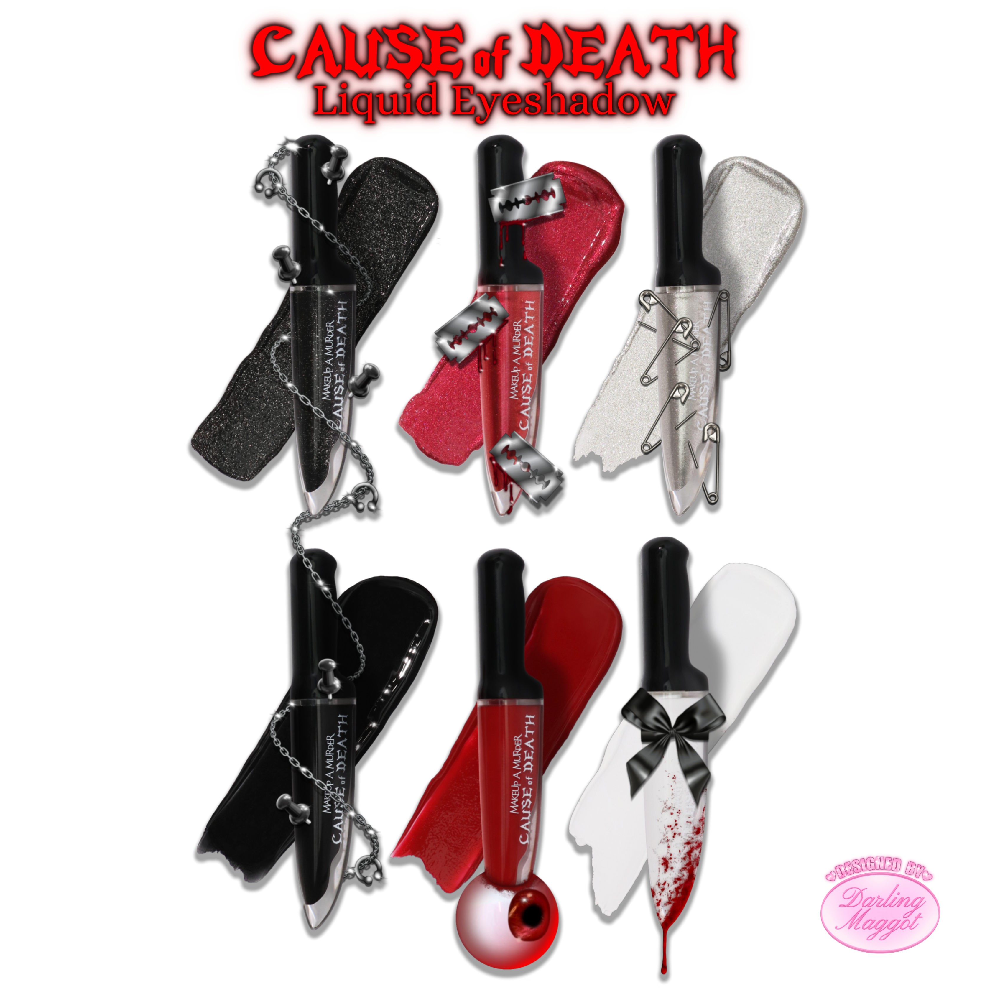 Cause of Death Liquid Eyeshadow Single Color Makeup