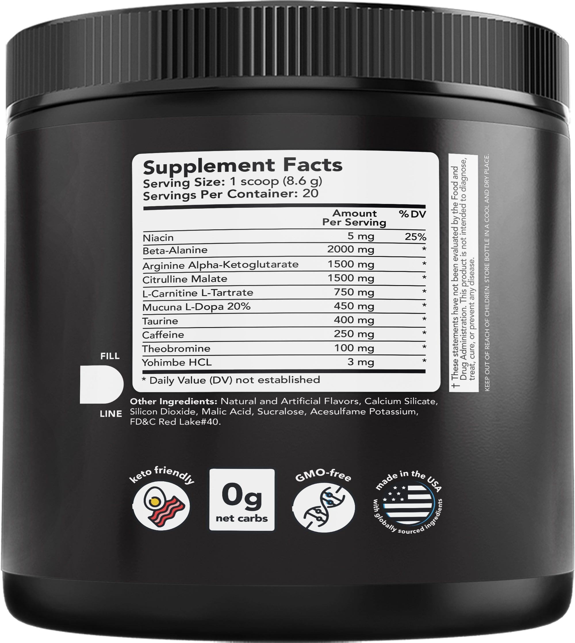 GX7 Watermelon Pre-Workout Energy Performance Formula Powder