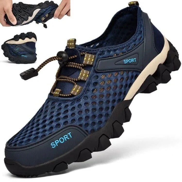 Men's Breathable Mesh Outdoor Running Shoes Anti-Slip Lightweight