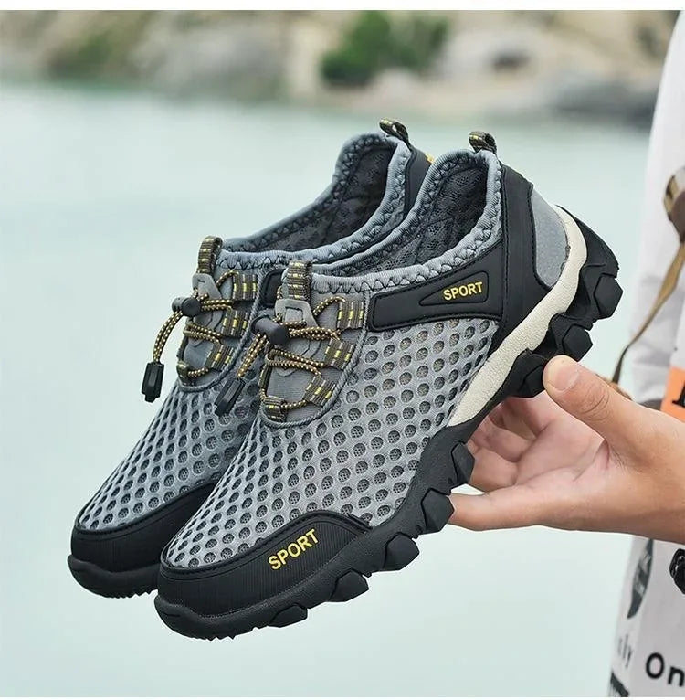 Men's Breathable Mesh Outdoor Running Shoes Anti-Slip Lightweight