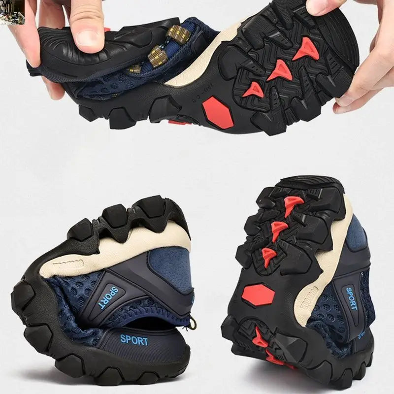 Men's Breathable Mesh Outdoor Running Shoes Anti-Slip Lightweight